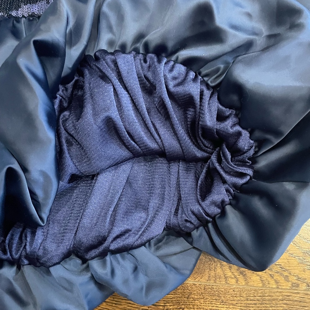 BNWT Navy Prom sequin and satin bubble skirt evening dress - Picture 8 of 10